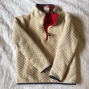 Jcrew quilted crewcuts reversible half zip q